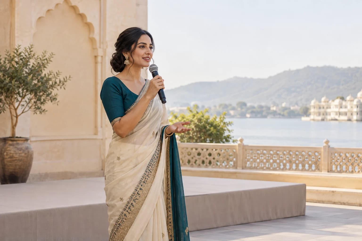 Illustrative event styling in Udaipur