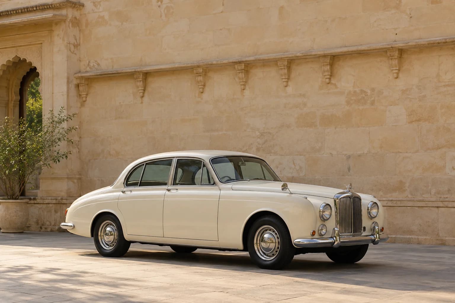 Illustrative classic vehicle styling in Udaipur